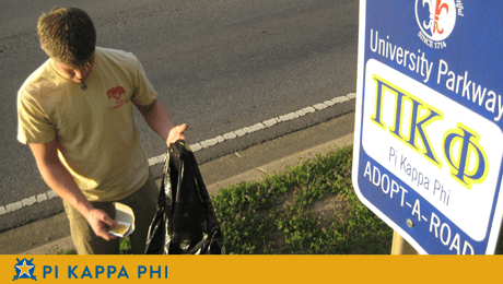 NSU Pi Kapps clean city streets before spring festival
