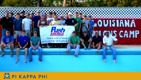 Pi Kappa Phi, Push America transforms Louisiana Lion’s Camp