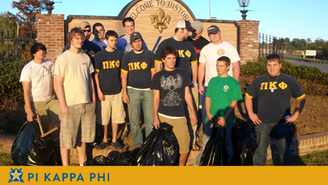 Pi Kapps adopt Natchitoches street for beautification, trash pick-up
