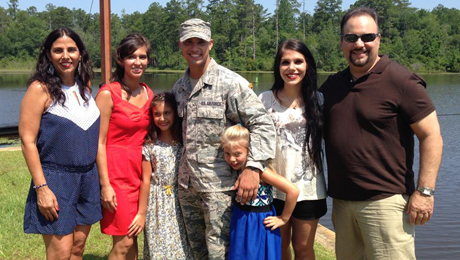 Senior Airman Silverio and his family.