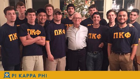 Jim Bob Key initiates into Pi Kappa Phi more than 60 yrs. after joining predecessor
